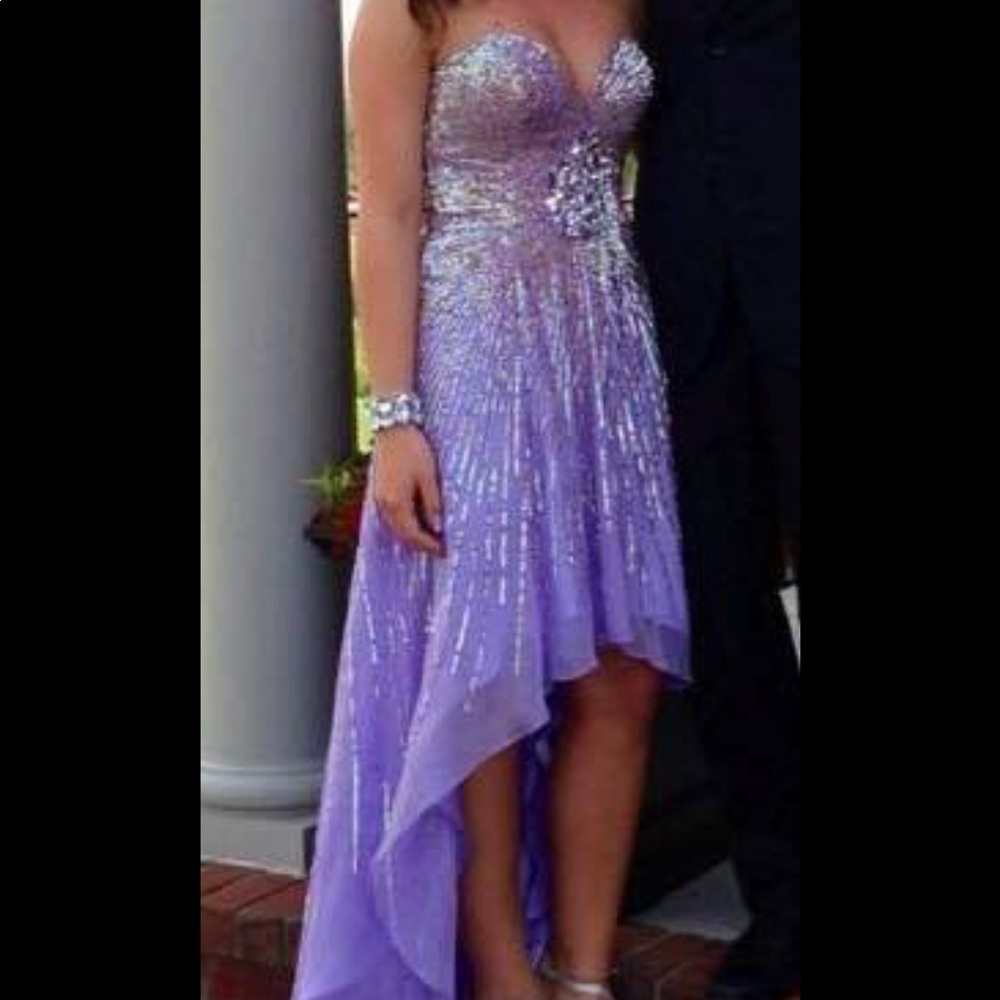 Sherri hill high low prom dress